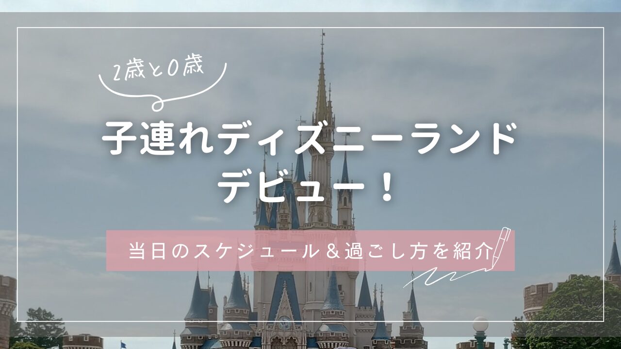 2歳と0歳　子連れディズニーランドデビュー！当日のスケジュール＆過ごし方を紹介